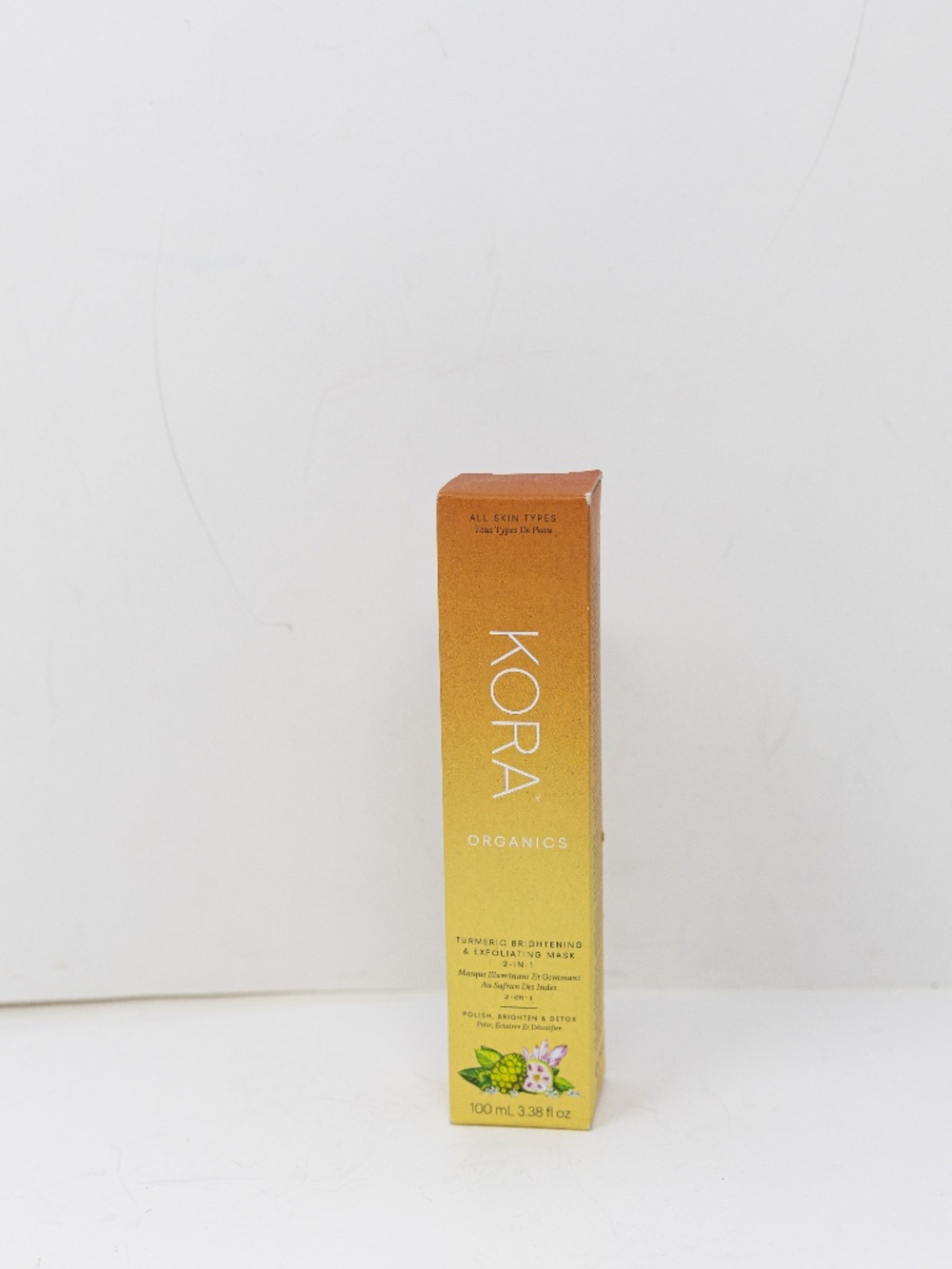 NEW Kora Organics Turmeric Brightening Exfoliating Mask Full Size 100 mL